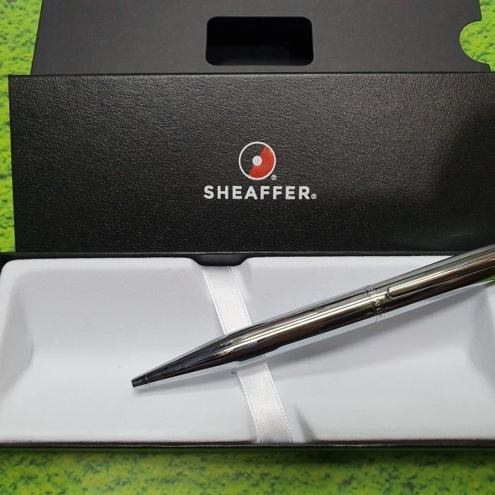 

Pulpen Sheaffer VFM Original Chrome Plated Ballpoint Free Grafir Nama Import
