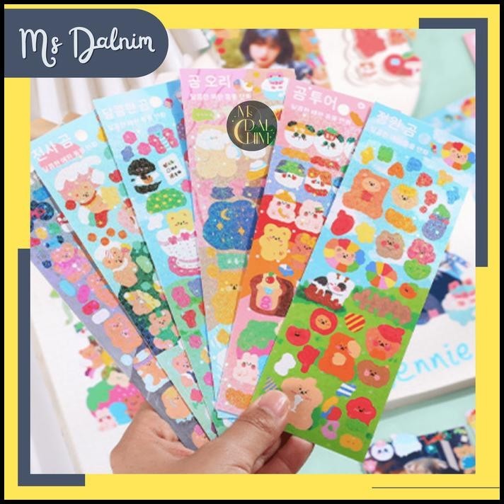

GRATIS ONGKIR STIKER HEWAN BERUANG KOREAN BEAR LUCU DECO ANIMAL STICKER PVC ST114