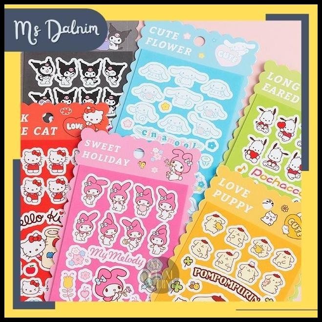

TERMURAH STIKER SANRIO DECO STICKER JOURNAL PREMIUM DIY SCRAPBOOK KUROMI - ST18