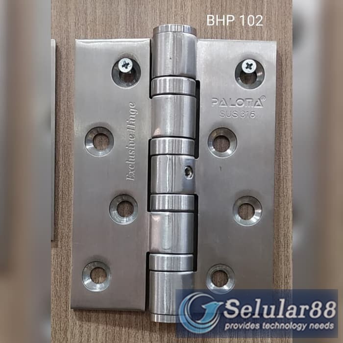 Paloma BHP102 Butt Hinge 4"x3"x4mm 4BB NRP Engsel Pintu Stainless ORI