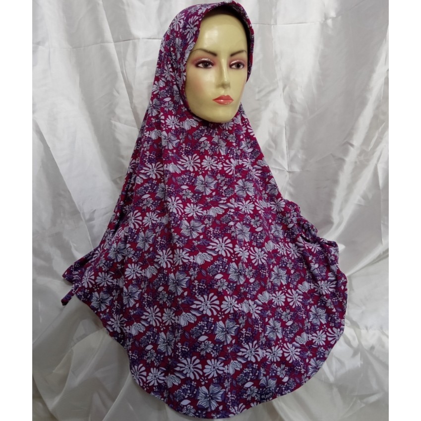 Elzatta Kerudung Dewasa Motif Hijab Bergo Instan Zaria L Rumina
