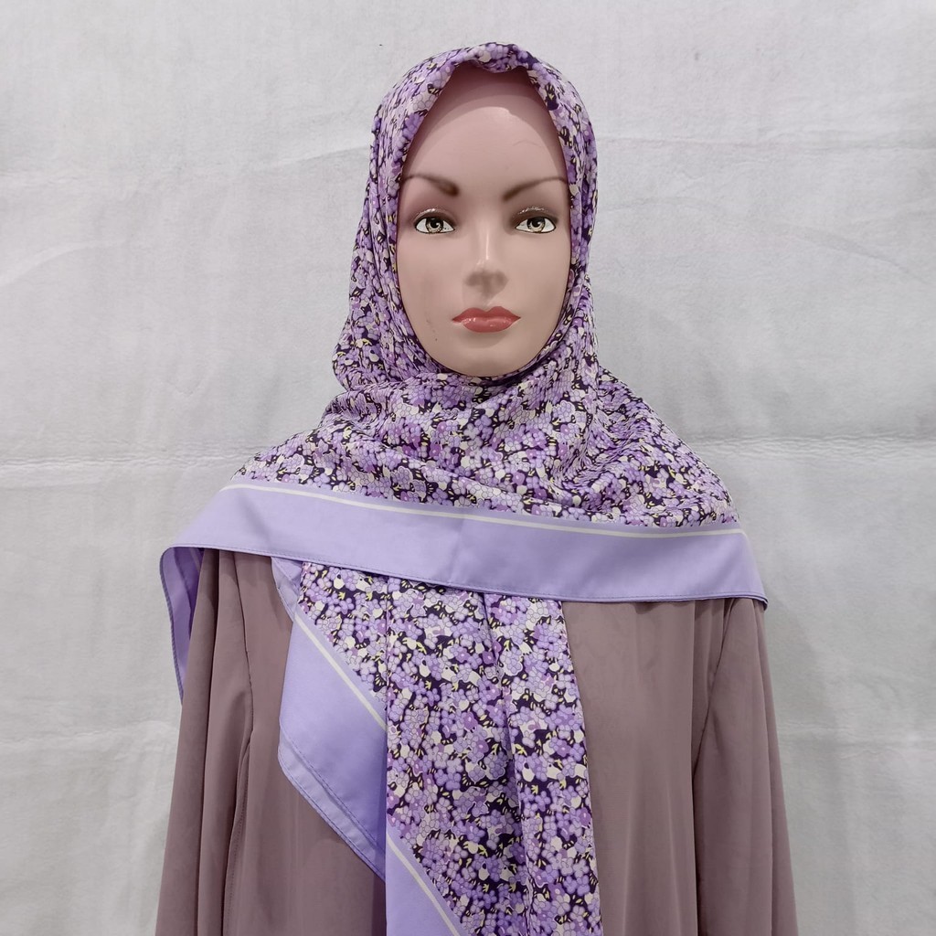 Elzatta Segi Empat Full Motif Kerudung Hijab Jilbab Kaila Lailin