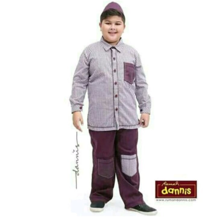 Dannis Setelan Anak Lelaki Dannis Koko Anak Tartan