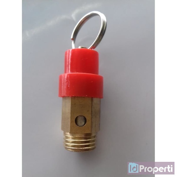 Safety Valve 1/4inch Pengaman Kompresor Angin Penuh Drat Luar Kecil