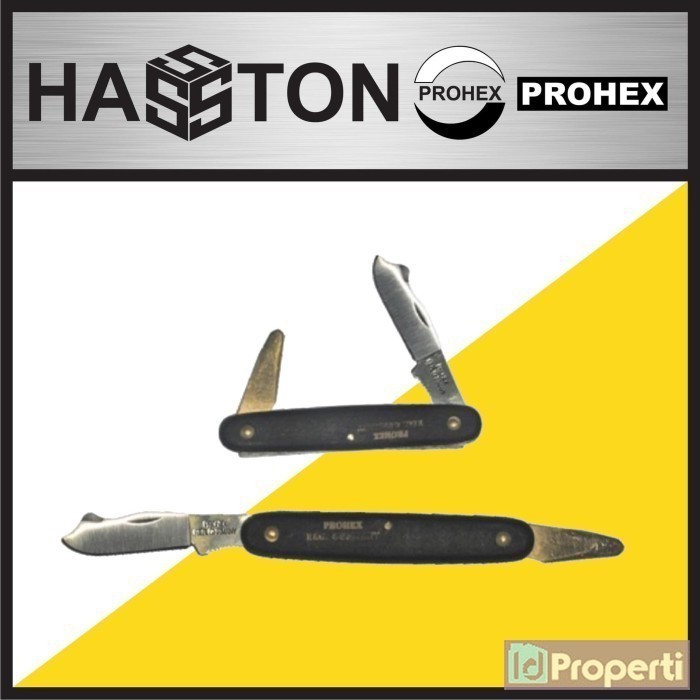 Hasston 3020-111 Pisau Saku Lipat Okulasi Grafting Stek Cangkok Batang