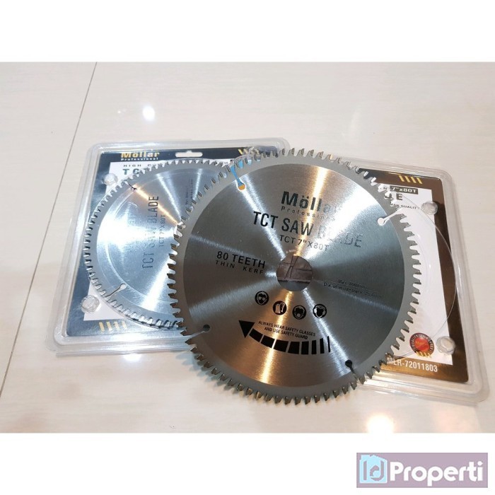 Mollar Circle Miter Saw 7inch 80T Mata Potong Gergaji Aluminium Kayu