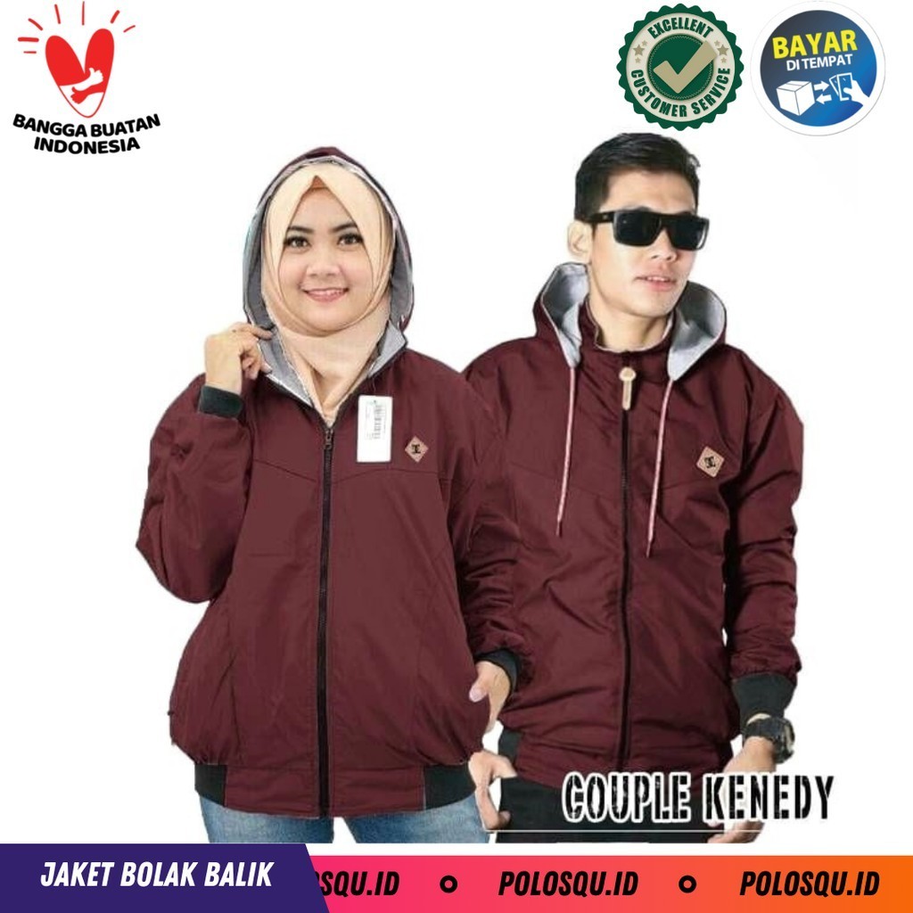 Batik Solo // Promo COD Bisa Bayar Ditempat Jaket Pria Wanita bolak balik 2 lapis bukan 1 lapis 2in1