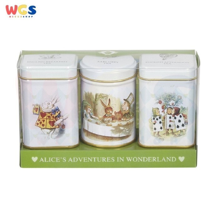 

New English Teas Alice in Worderland Mini Tea Tins Set Loose Leaf 70g