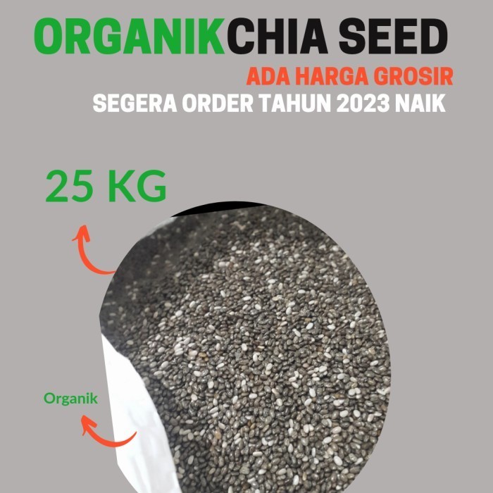 

CHIA SEED ORGANIK 25 KG / BLACK CHIA SEED GROSIR TERMURAH NIGELLA - 25 KG