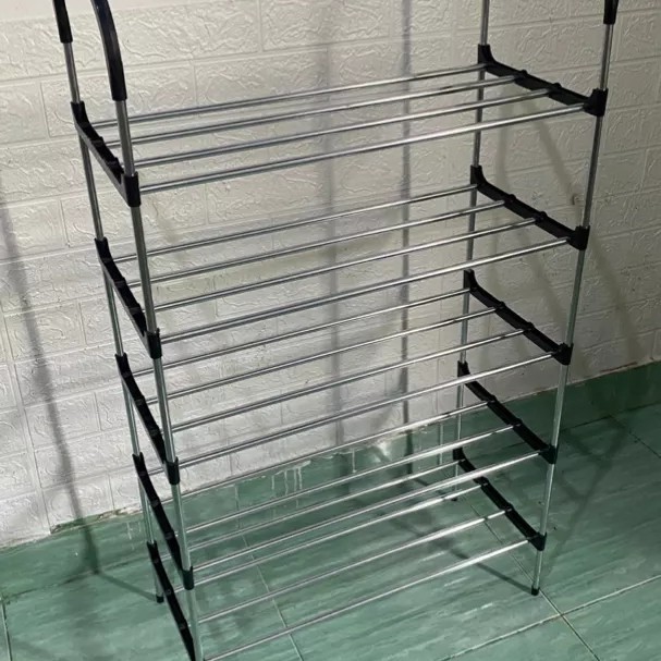 Rak Sepatu Besi 5 Susun / Tempat Penyimpanan Sepatu Sandal