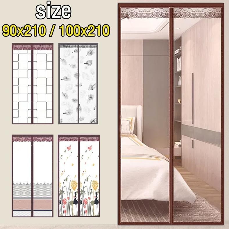 [PROMO] REAIM tirai magnet elegan plastik PVC 90x210cm / Tirai Pintu kamar /Tirai anti nyamuk Tirai 