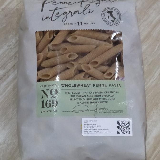 

promo beli 2 lebih murah M&S wholewheat penne 500gr whole wheat pasta MS