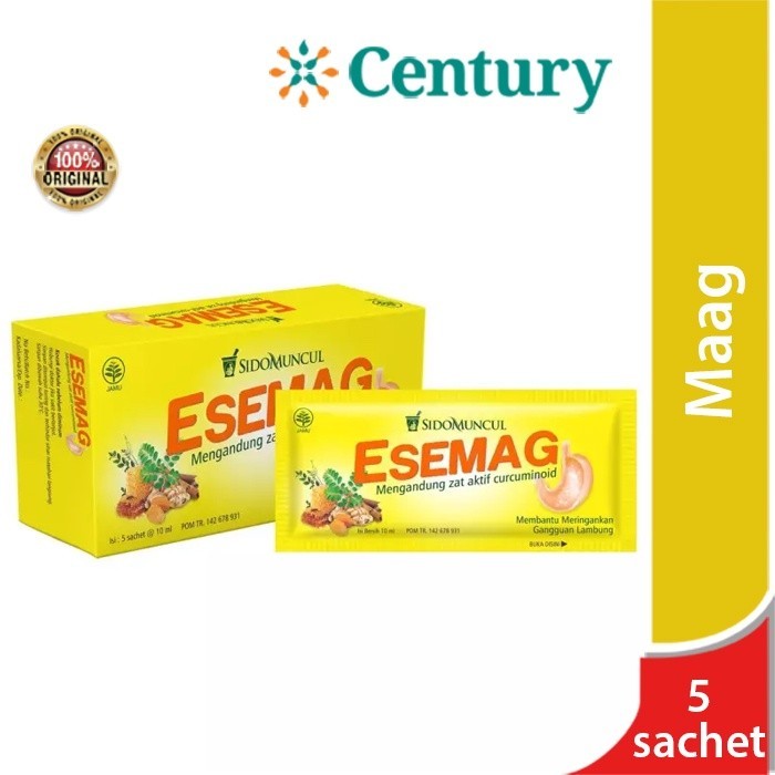 Sidomuncul Esemag 10ml isi 5 Sachet / Mual / Asam Lambung
