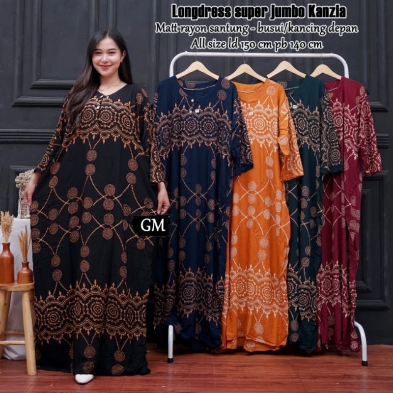 Daster Daster panjang super jumbo lengan panjang OVERSIZE LD 150++