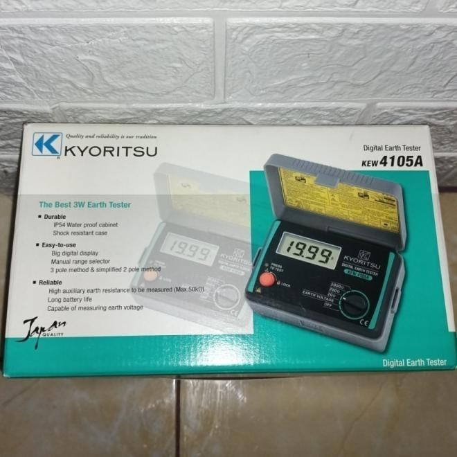 Kyoritsu 4105A Digital Earth Tester / Grounding Megger Tester 4105 A