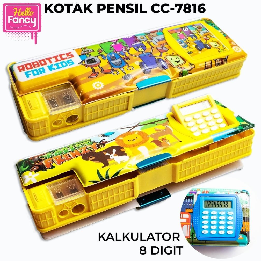 

Super Murah Tempat Pensil Magnet Karakter + Kalkulator / Kotak Pensil Cc-7816 8.8