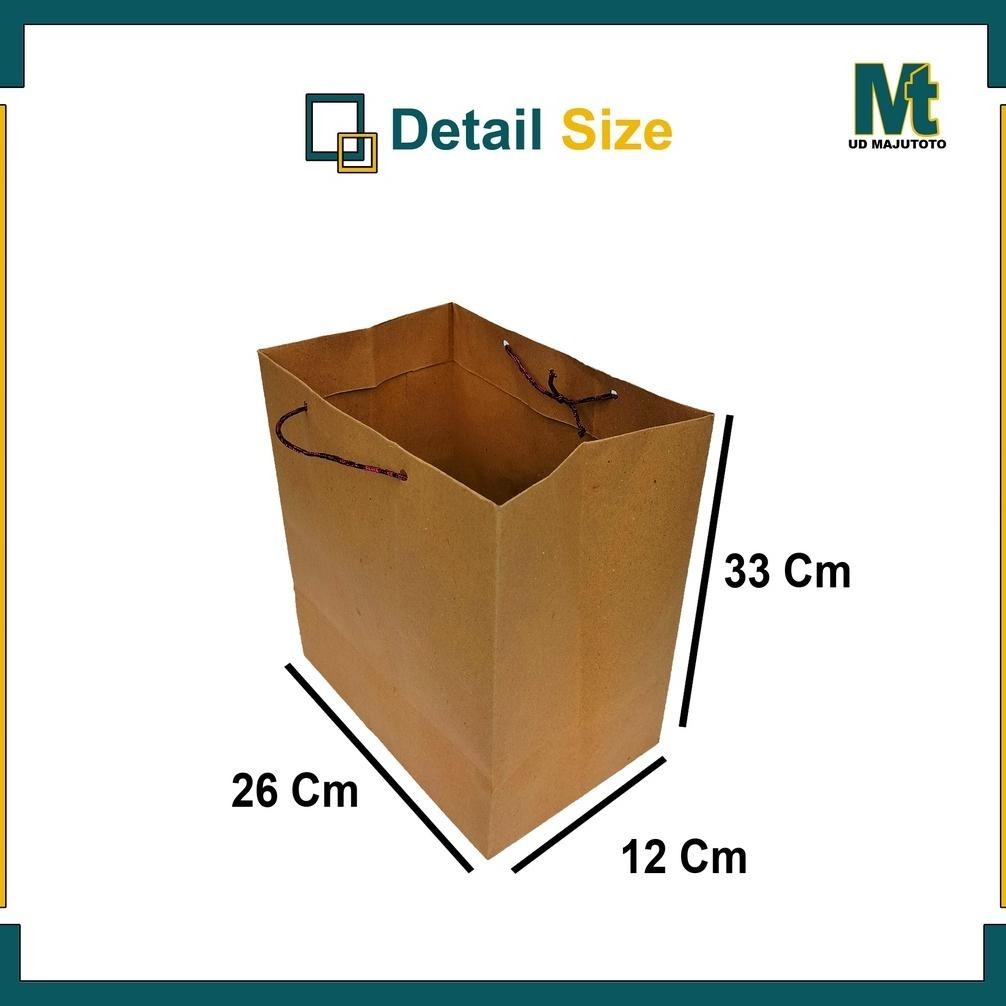 

PAPER BAG 26X12X33 CM (PAKET 12 PCS) / TAS KERTAS / TAS KADO / TAS SOUVENIR SIAP KIRIM