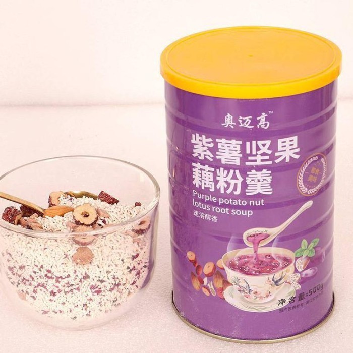 

Toperle12 Lotus Root Powder Purple Po Nut Lotus Root Soup Bubur