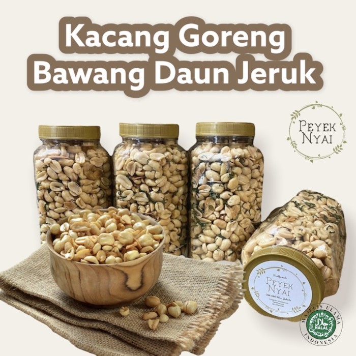 

Peyek Nyai Kacang Goreng Bawang Daun Jeruk