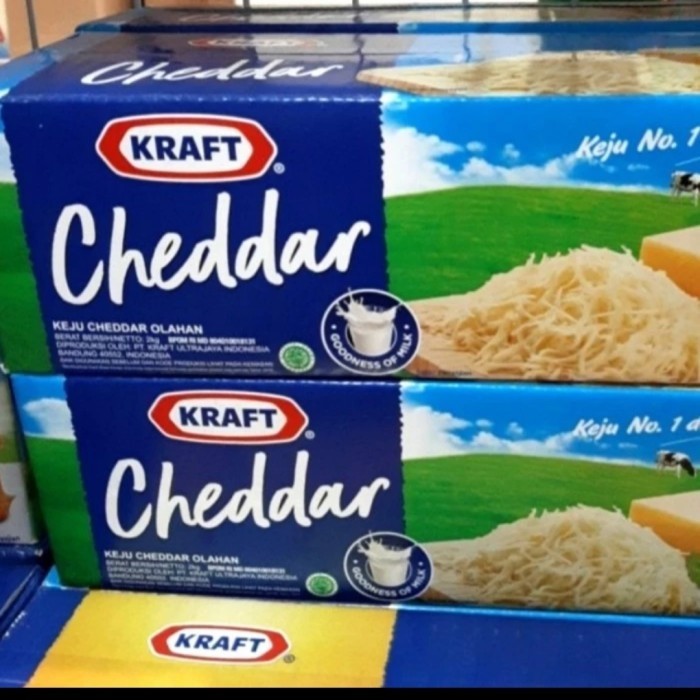 

Keju Kraft Cheddar 2Kg