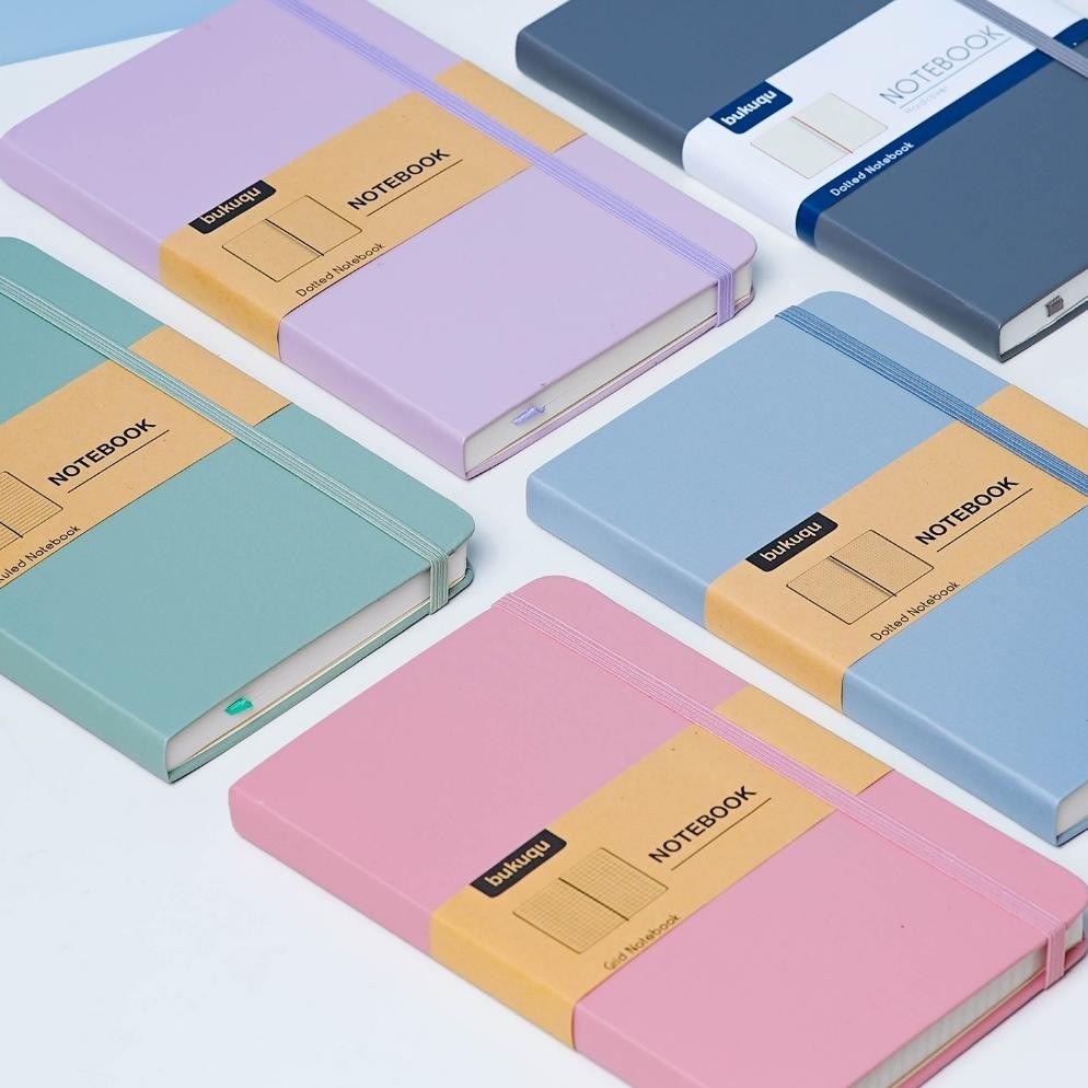 

Er-6 Bukuqu Classic Notebook Pastel Edition - Bullet Journal - Planner - Buku Agenda Original