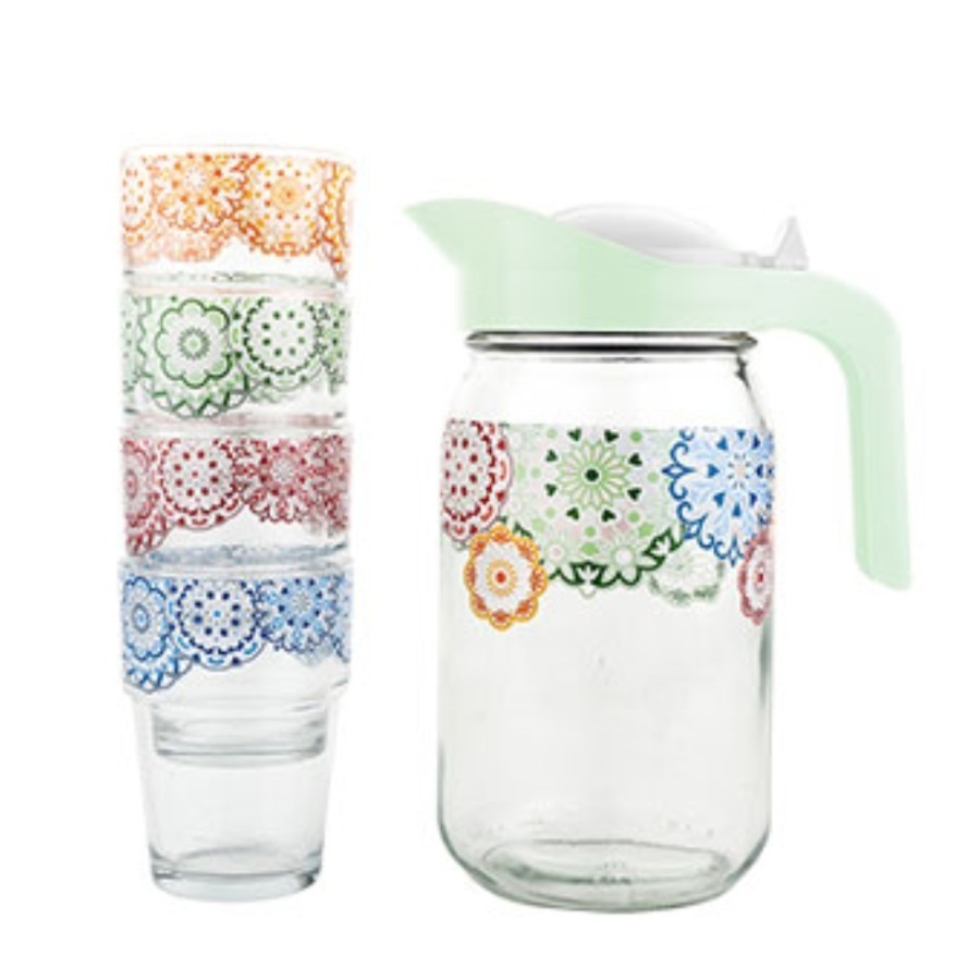 BRIGHTON multicolor stackable drink set 5 pcs