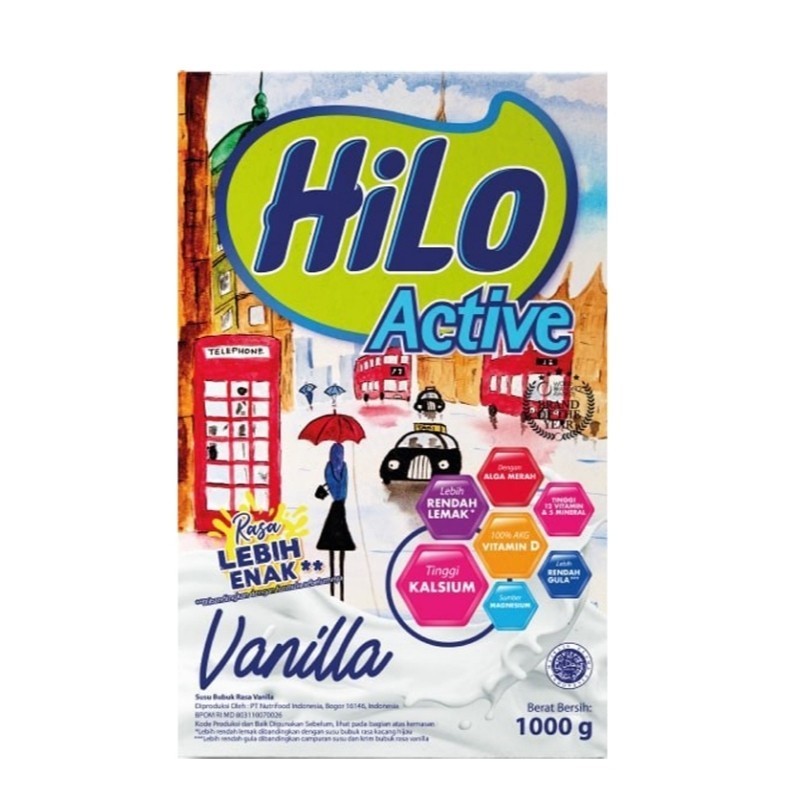 

HiLo Active Vanilla Susu Tinggi Kalsium 1 kg