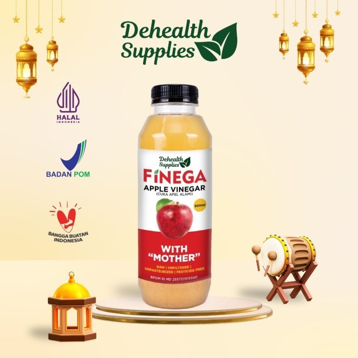 

FINEGA CUKA APEL 500ml Kemasan Plastik