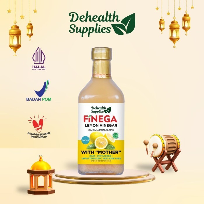 

FINEGA CUKA LEMON 500ml Kemasan Kaca