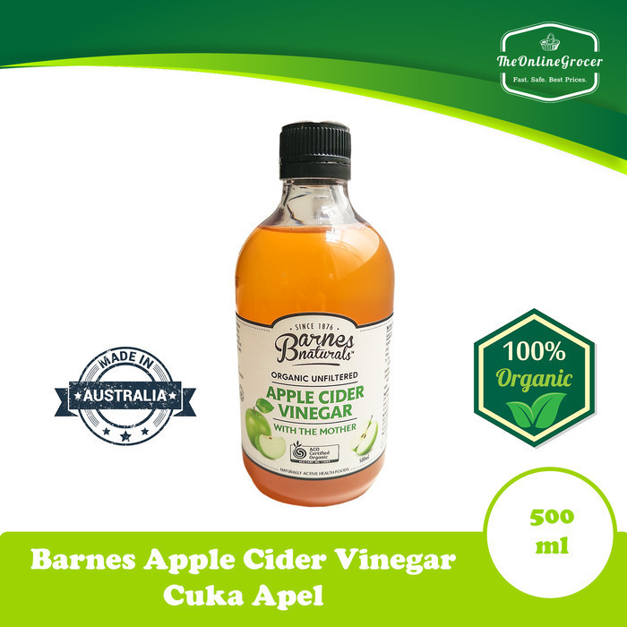 

Barnes Apple Cider Vinegar Organic 500gr Cuka Apel Organik