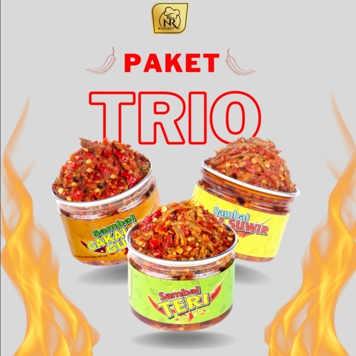 

Paket Trio Sambal Nbet Cakalang Gurih - Teri - Ayam Suwir