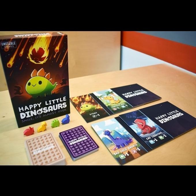 [Bisa Cod] Happy Little Dinosaurs Card Game Family Kids