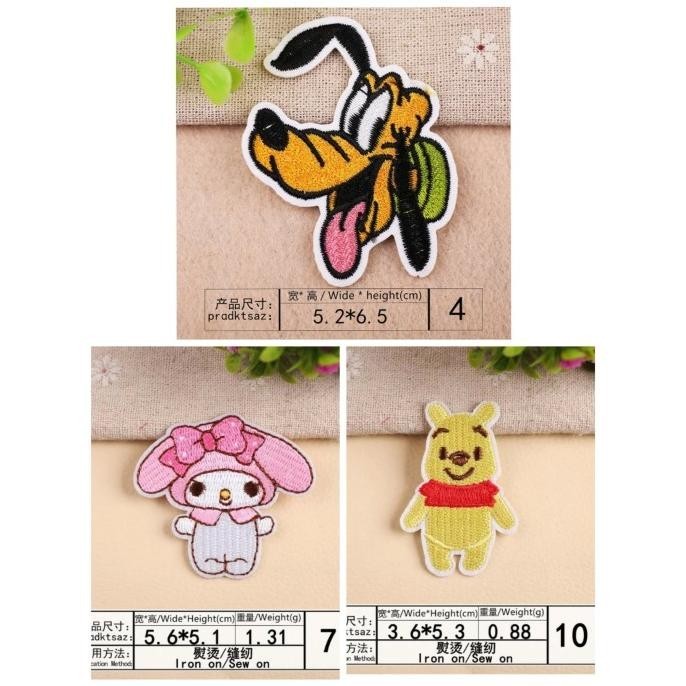 

Iron Patch Koleksi Disney Bordir Baju