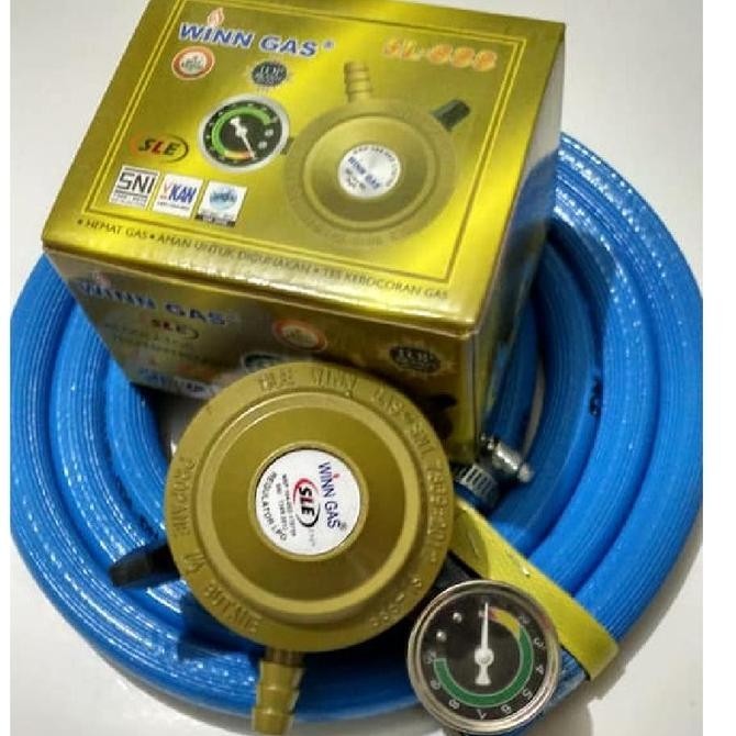 [Baru] Regulator Matic Zhelgaz Winn Gas 888 Gold Selang Gas Lpg 700 Psi