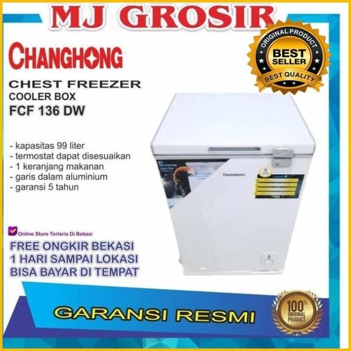 Changhong Cbd 105 Chest Freezer Box 100 L Lemari Pembeku 100 Liter