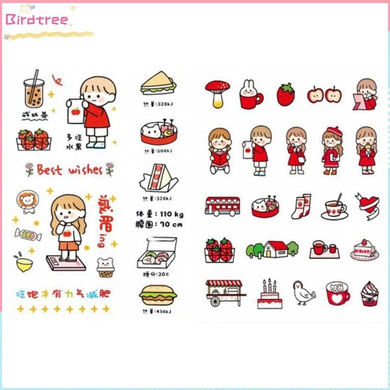 

[Cod]1 Pcs Stiker Telado Aesthetic Diy Diary / Sticker Decoration Tumblr Telado Sweet-- Bs Cod