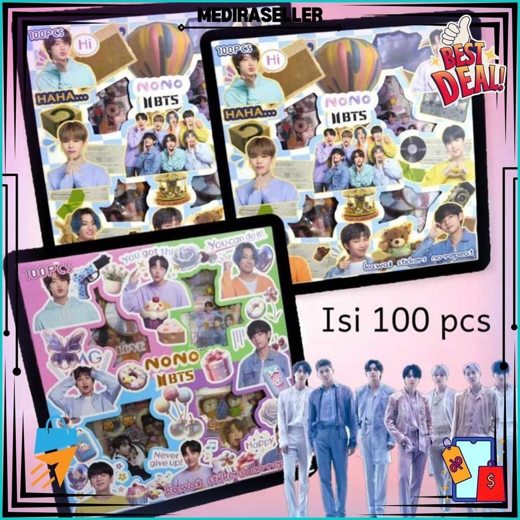 

Sticker Nono Bts Blackpink Nct Lotso Avengers Besar Mix Karakter - Sticker Anak Cowo Avengers Isi100Pcs Gratis Ongkir