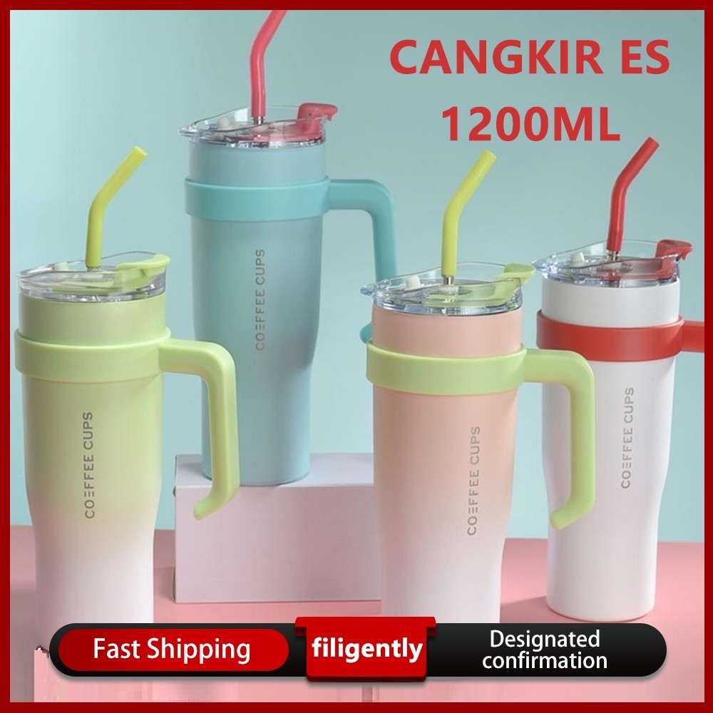 Botol Num Tumbler 1.2 Liter Bebas Bpa Bisa Tahan Panas Dan Tahan Dingin Hingga 6-8 Jam Tumbler