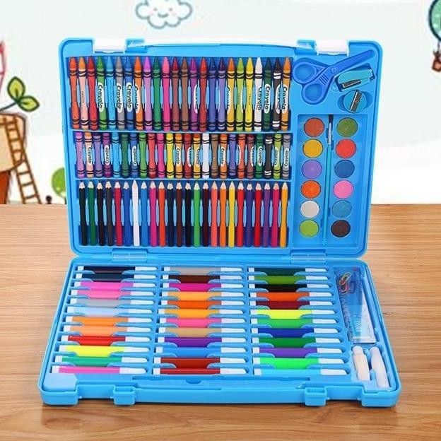 

Ukd-23 Crayon Anak Pengasah 150 208 Pcs Set Alat Menggambar Melukis Anak Crayon Cat Air Pensil Murah Dan Praktis Cod