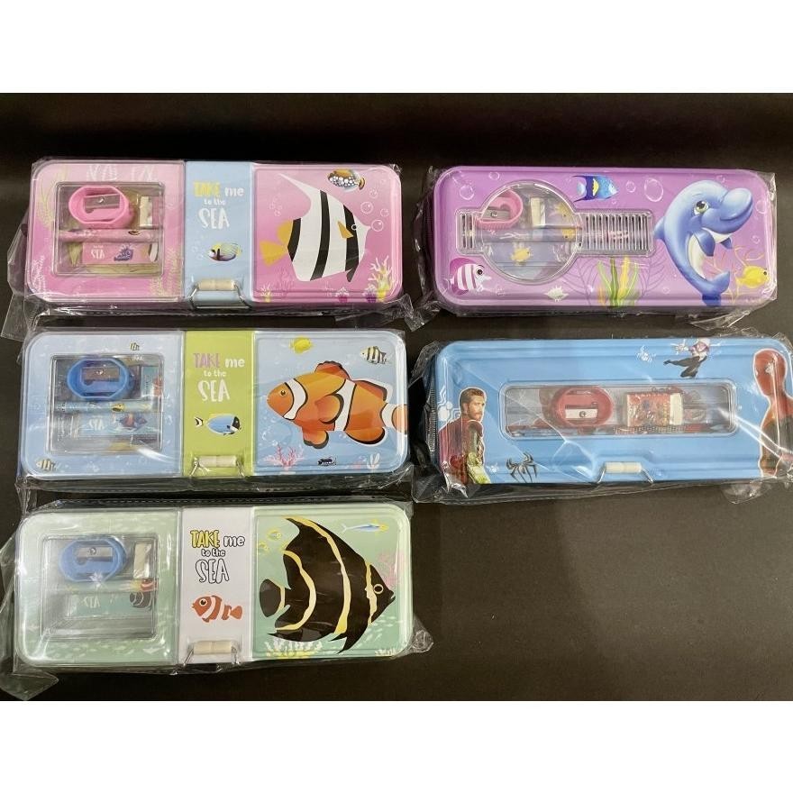 

Io-98 1 Set Tempat Pensil Ikan Pensil Case Kaleng BisaCod