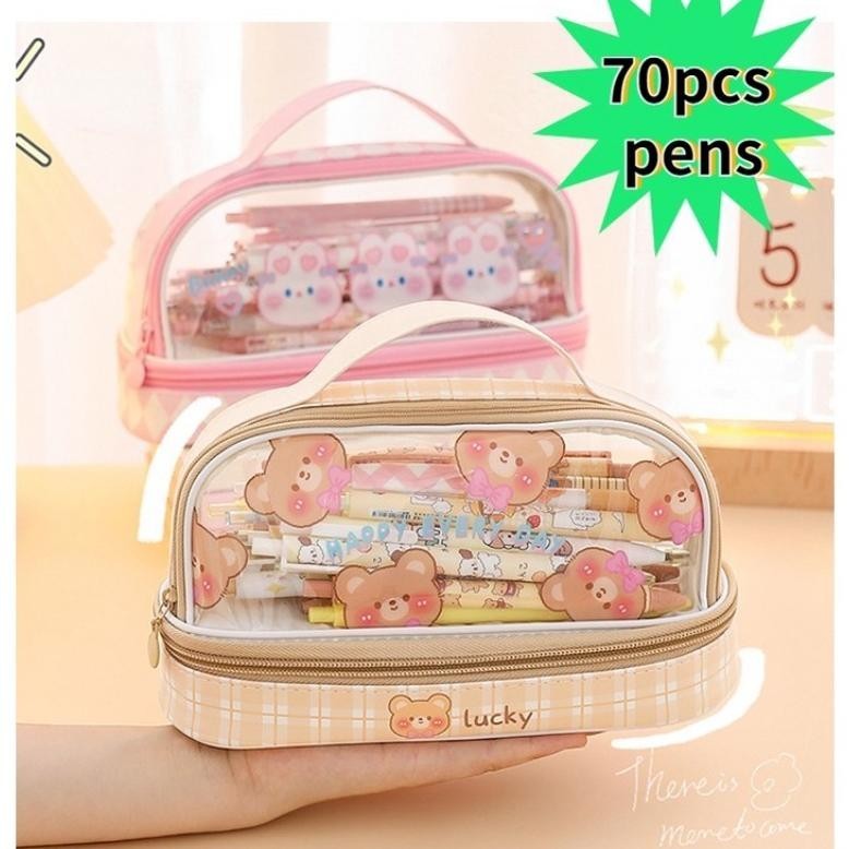 

Ur37 Pvc Tempat Pensil Transparan Pensil Case Pencil Case Character Tempat Pensil Anak Transparan Termurah