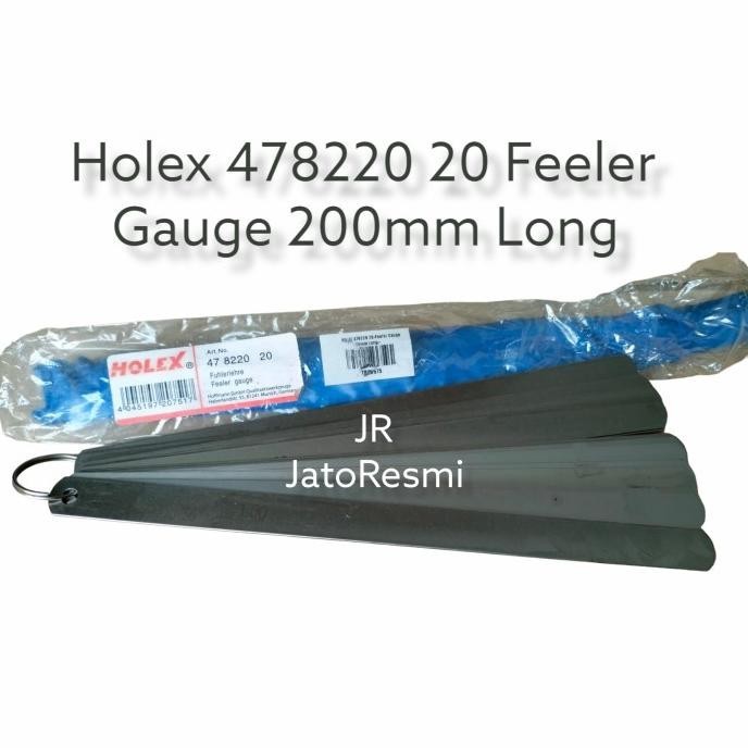 TERBARU - Holex 478220 20 Feeler Gauge 200mm Long Fuller Gauge Made In Jerman