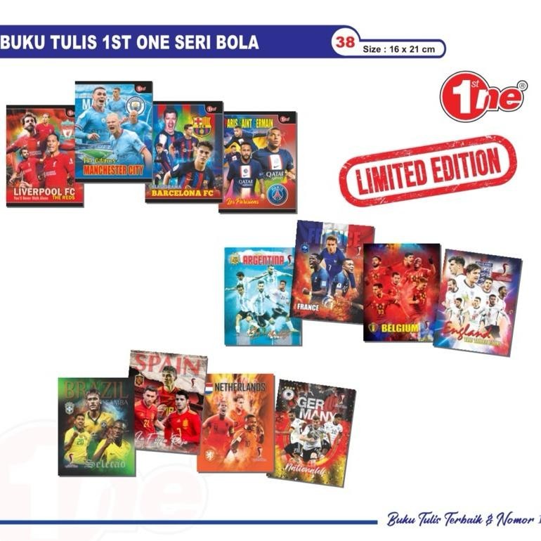 

Hjg-7 [1Pak=10Buku] Buku Tulis Murah 38 Lembar 1St One Termurah