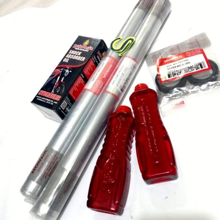 Terbaru As Shock Depan Paket Honda Pcx 150( As Satu Pasang, Seal, Oil Shock Satu Pasang BisaCod