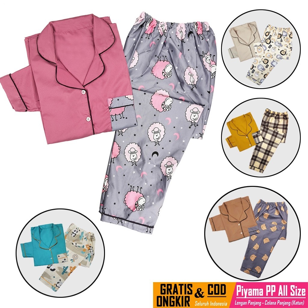 Piyama Fashion Remaja Adem Terbaru Yukensi Piama Pakaian Cewek Baby Doll Perempuan Jumbo Dewasa Piya