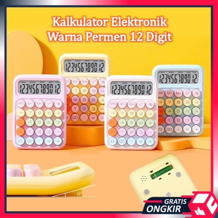 

Gfd-6 Gratis Ongkir - 6187 Kalkulator Elektronik Warna Permen 12 Digit / Kalkulator Dopamin 12 Digit Promo
