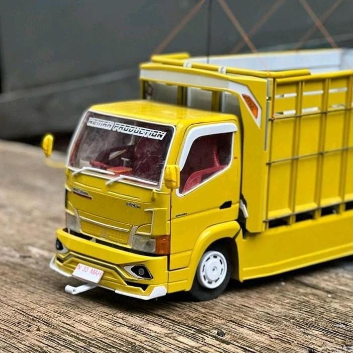 Baru Miniatur Truk Oleng Biasa Warna Kuning Miniatur Truk Oleng Cod