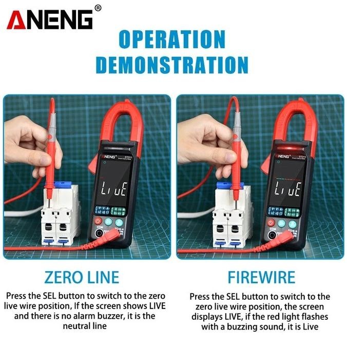DFG MULTIMETER TESTER DIGITAL AC/DC ORIGINAL / MULTIMETER ANENG ST211 TANG AMPER TERLARIS