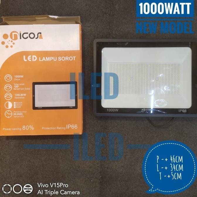 Lampu Tembak Sorot LED 1000w 1000 watt HPIT 2000w IP65 Lapangan Parkir