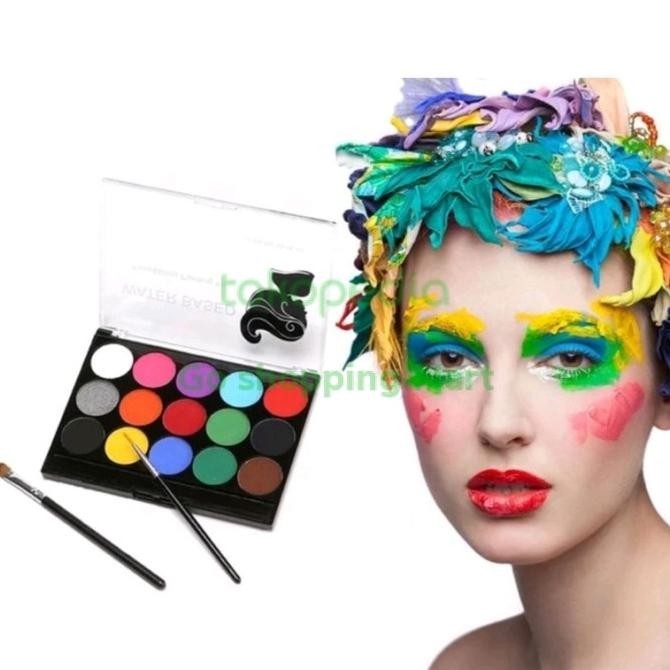 15 Warna Face Painting Body Painting DIY Face Make UP untuk Wajah